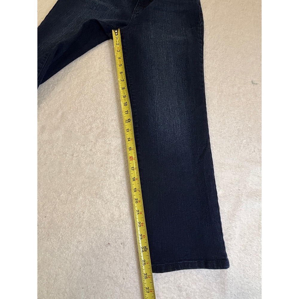 Bandolino Mandie Dark Wash Straight Leg Jeans Womens 12PS Petite Blue Denim - Picture 7 of 7